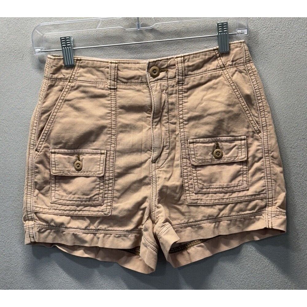 American Eagle Women's Sz 00 Pink Highest Rise‎ 90s Boyfriend Corduroy Short